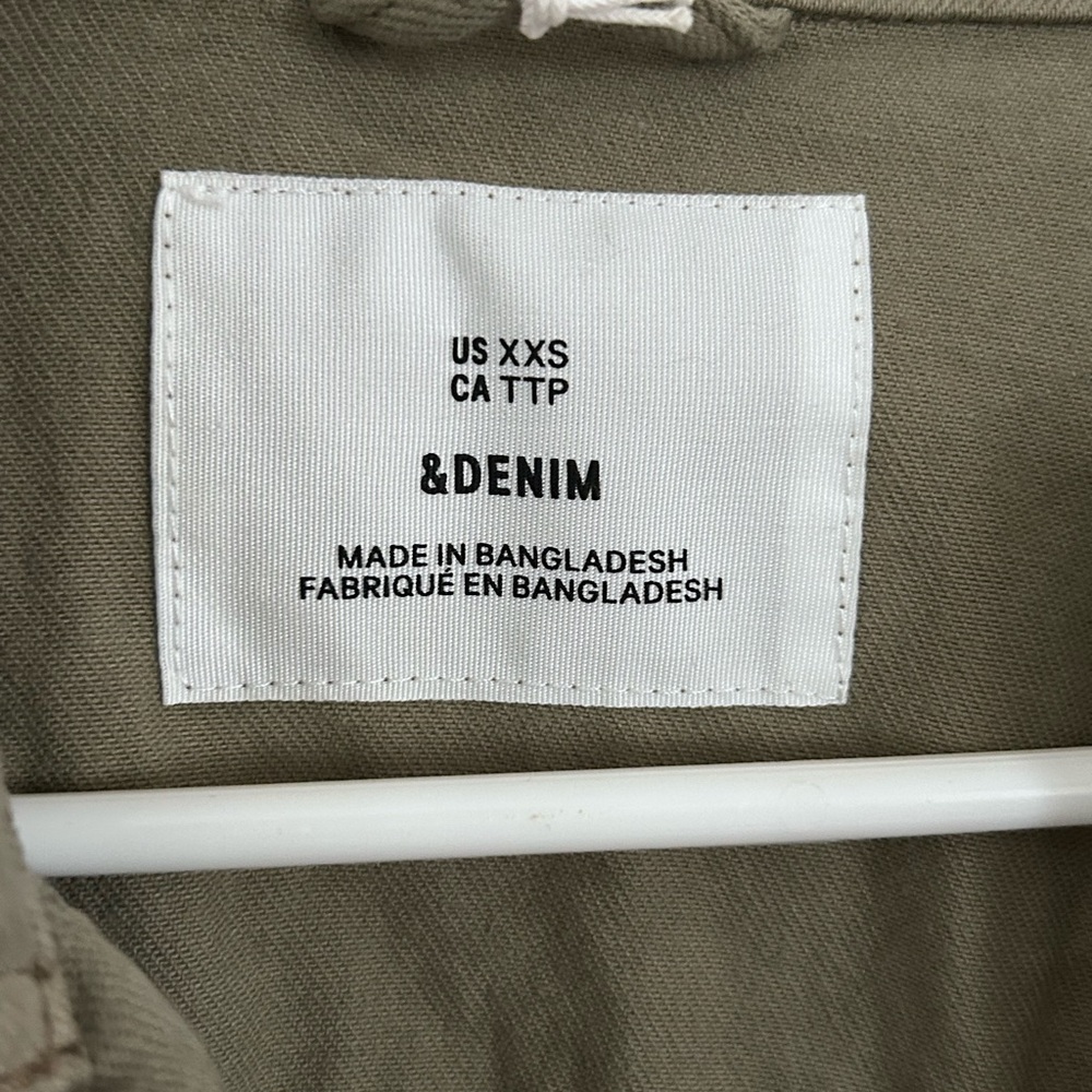 H&M | Olive Khaki Utility Jacket | Size XXS - Picture 6 of 8
